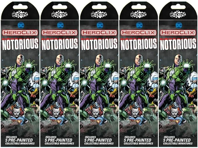HeroClix DC COMICS NOTORIOUS BOOSTER BRICK 10CT WIZ84032