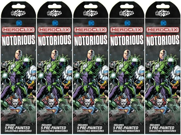 HeroClix DC COMICS NOTORIOUS BOOSTER BRICK 10CT WIZ84032