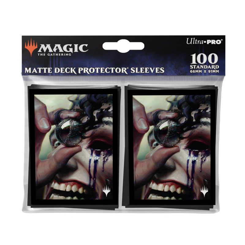MTG Magic The Gathering CCG Modern Horizons 3 100ct Deck Protector Sleeves Black Jet Medallion UPI-38406