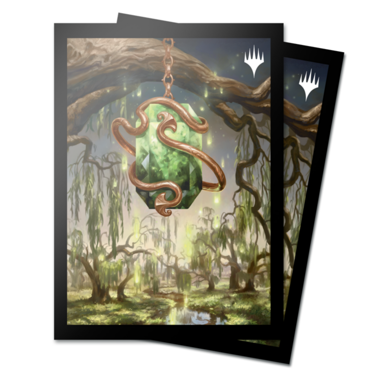 MTG Magic The Gathering CCG Modern Horizons 3 100ct Deck Protector Sleeves Green Emerald Medallion UPI-38408