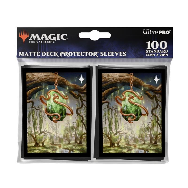 MTG Magic The Gathering CCG Modern Horizons 3 100ct Deck Protector Sleeves Green Emerald Medallion UPI-38408