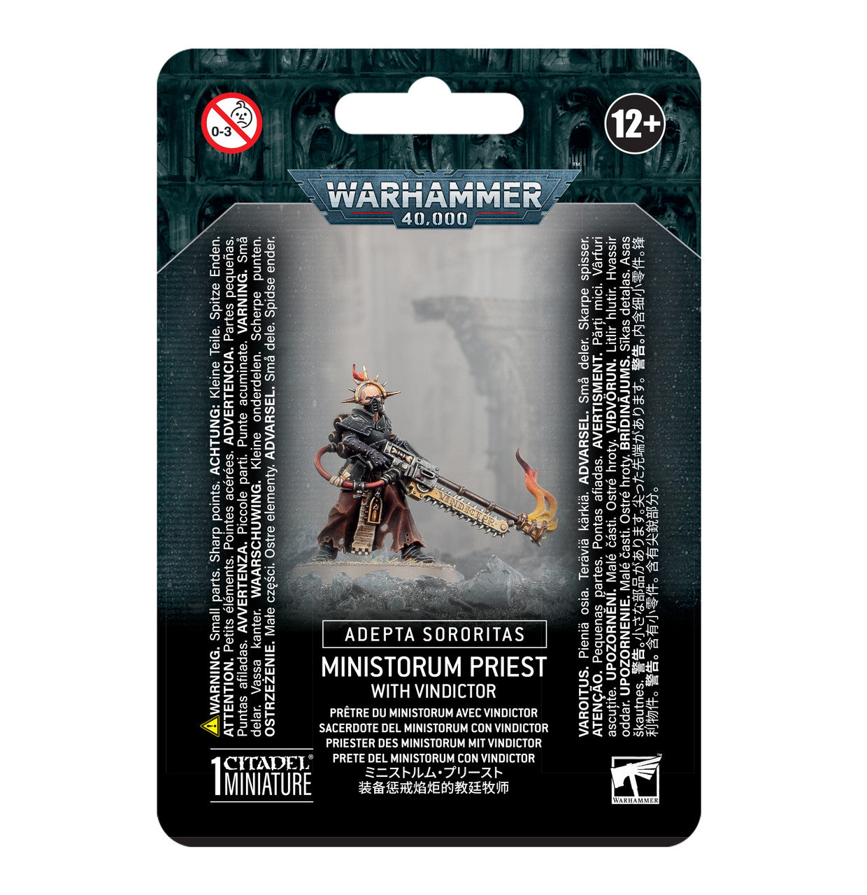 Games Workshop Warhammer 40K Adepta Sororitas Ministorum Priest With Vindictor Miniatures Sets 52-51