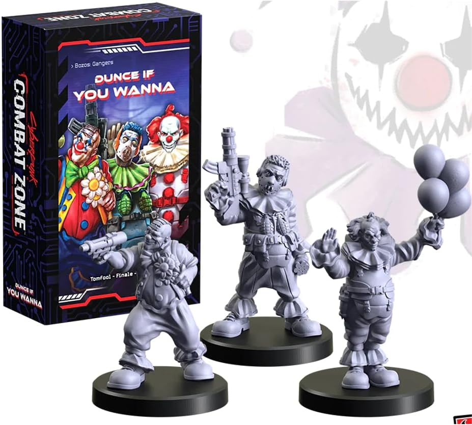 Monster Fight Club Cyberpunk Red Combat Zone Miniatures Bundle: Dunce If You Wanna, Foolproofed, The Cub Hunt (3 Items)