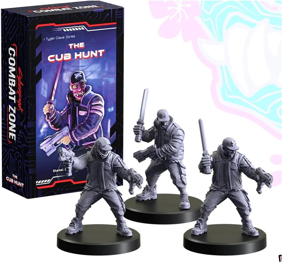 Monster Fight Club Cyberpunk Red Combat Zone Miniatures Bundle: Dunce If You Wanna, Foolproofed, The Cub Hunt (3 Items)