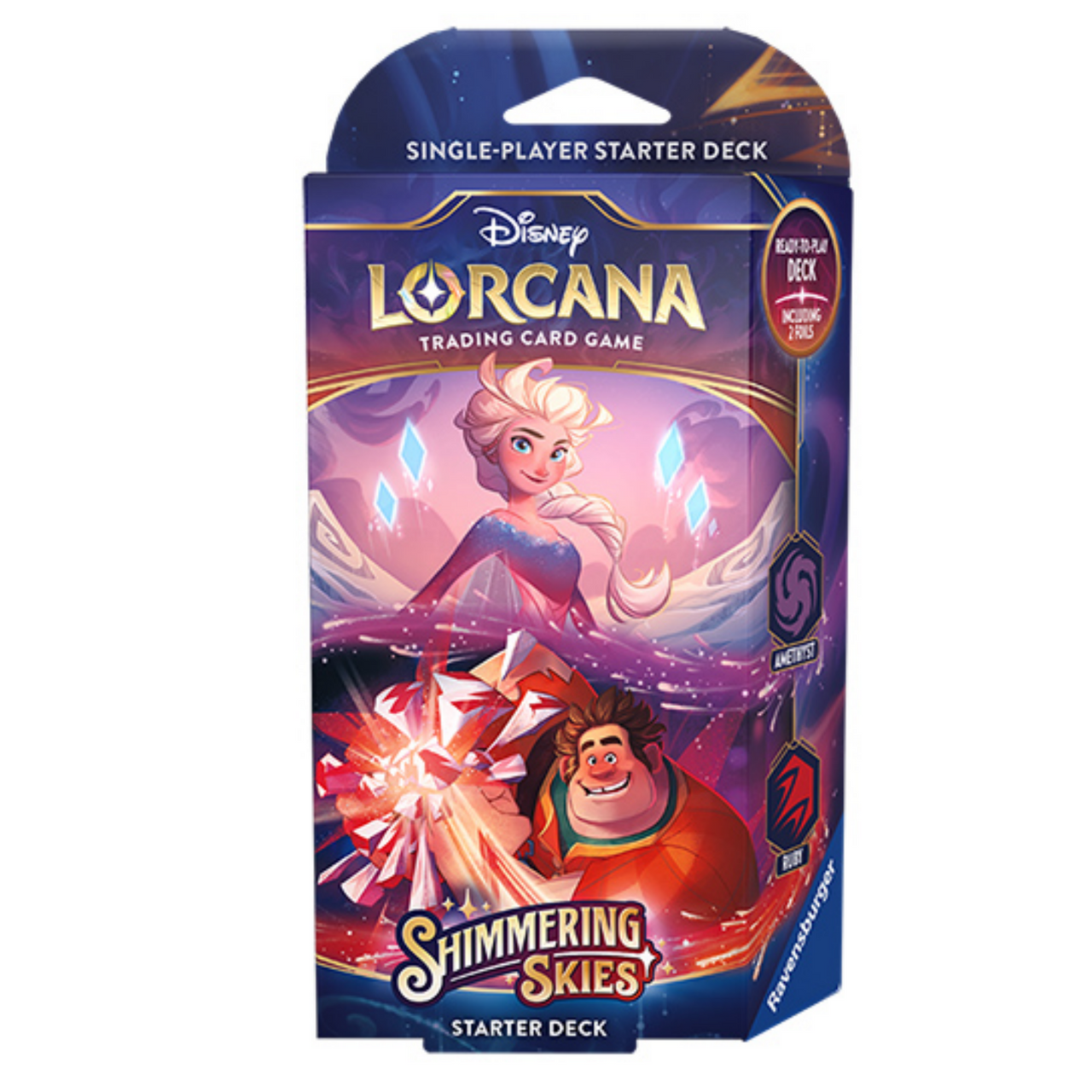 Disney Lorcana Shimmering Skies Starter Deck Ruby/Amethyst
