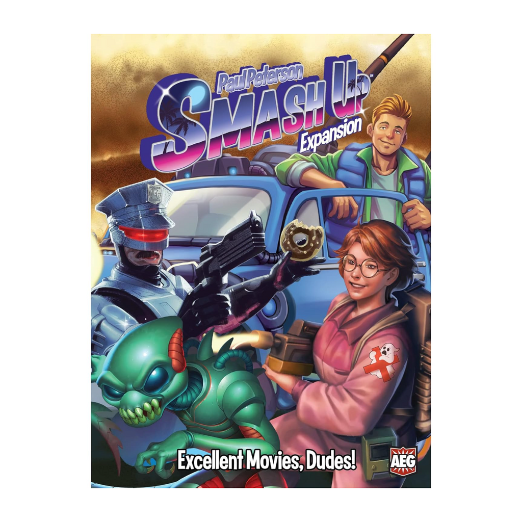 Alderac Entertainment Group Smash Up Expansion Excellent Movies, Dudes! Deck-Building Game Add-On with 2 New Factions Requires Base Game Ages 12+ AEG5519
