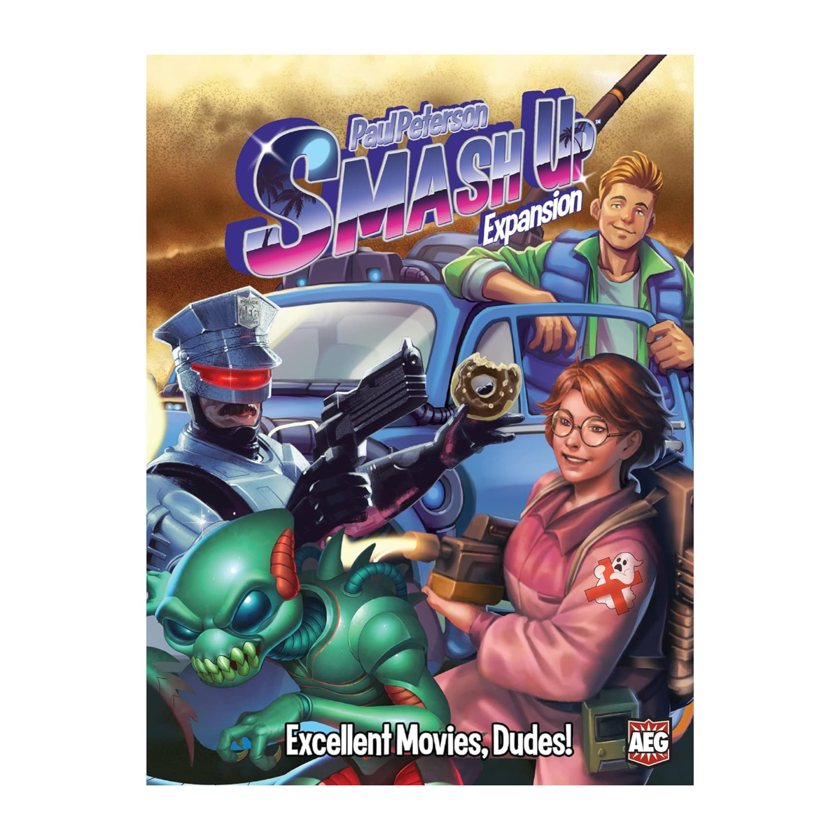Alderac Entertainment Group Smash Up Expansion Excellent Movies, Dudes! Deck-Building Game Add-On with 2 New Factions Requires Base Game Ages 12+ AEG5519