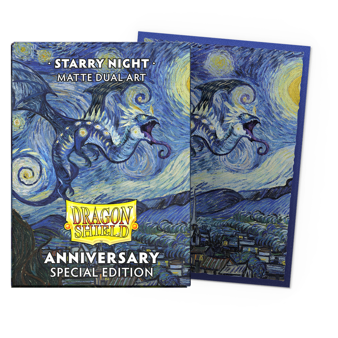 Dragon Shield Sleeves Standard Dual Matte Starry Night Art 100 Ct ATM12116