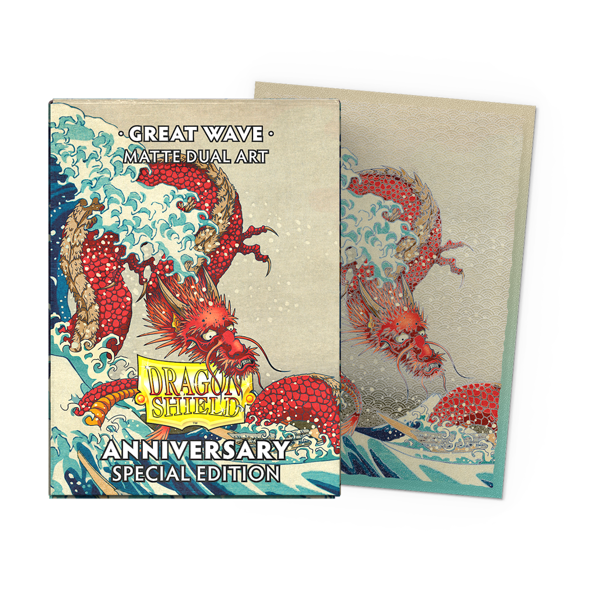 Dragon Shield Sleeves Standard Dual Matte Great Wave Art 100 Ct ATM12117