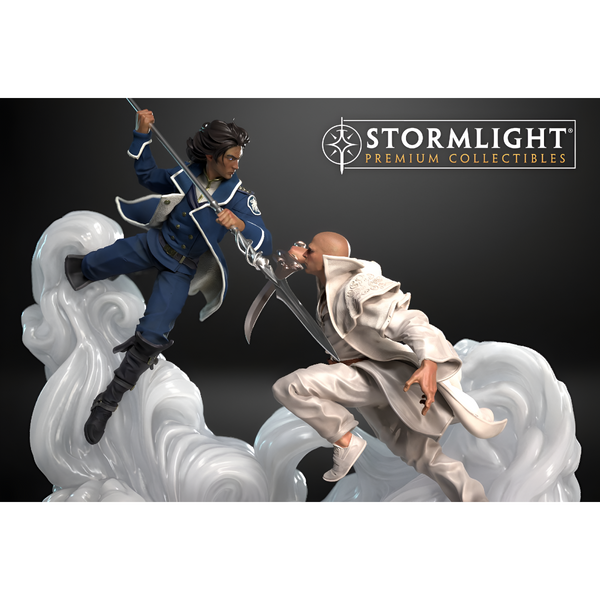 Cosmere RPG Stormlight Archive Gargantuan Clashing Storms Statue BWG-CLASNGSTRMSTUE