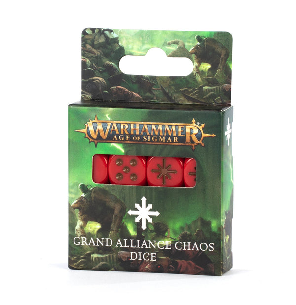 Games Workshop Warhammer Age Of Sigmar Grand Alliance Chaos Dice Hobby Product 2024 Edition 80-22
