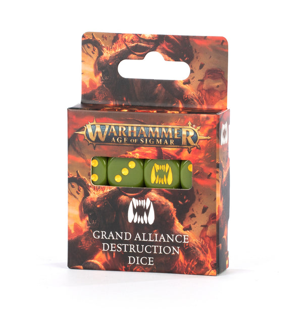 Games Workshop Warhammer Age Of Sigmar Aos Grand Alliance Destruction Dice Hobby Product 2024 Edition 80-23
