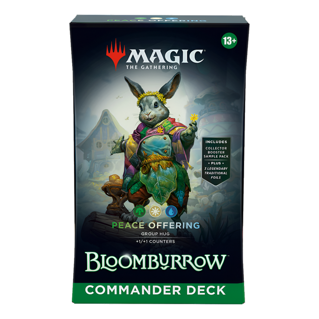 MTG Magic The Gathering CCG Bloomburrow Commander Deck Peace Offering (Green-White-Blue) MTG-BLB-CD-PeaceOffering