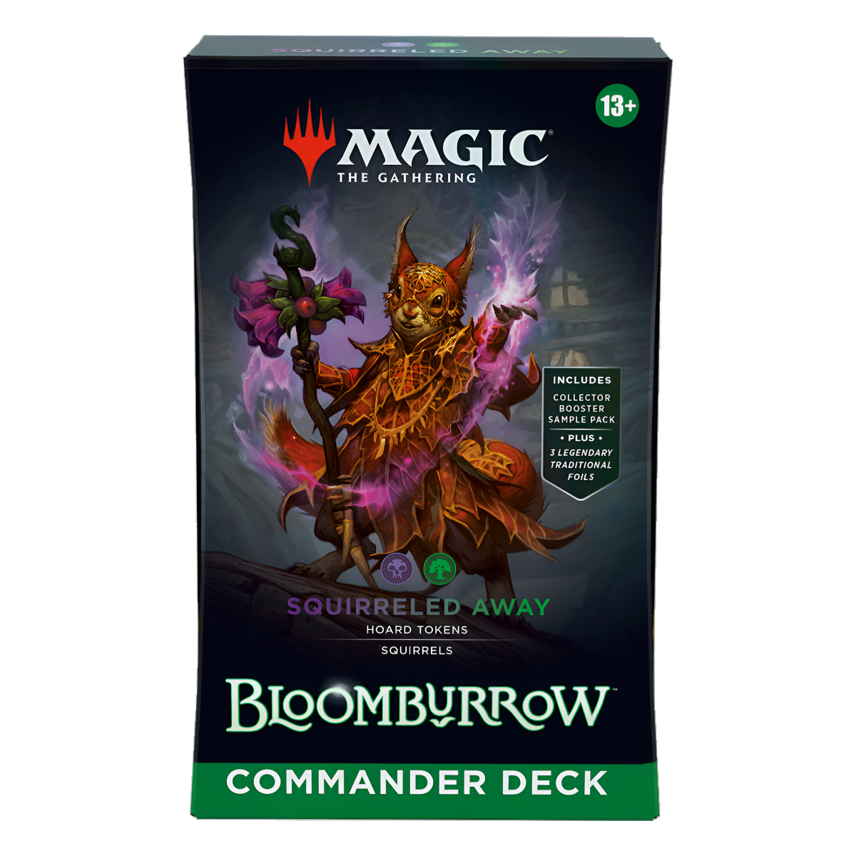 MTG Magic The Gathering CCG Bloomburrow Commander Deck - Squirreled Away (Black-Green) MTG-BLB-CD-SquirreledAway