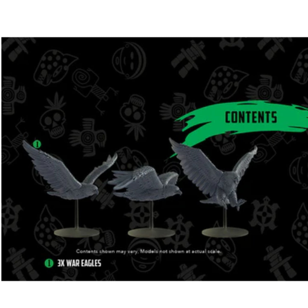 Mythic Earth Tribal Nations War Eagles 3 Large Resin Miniature Figures Set MSMA17