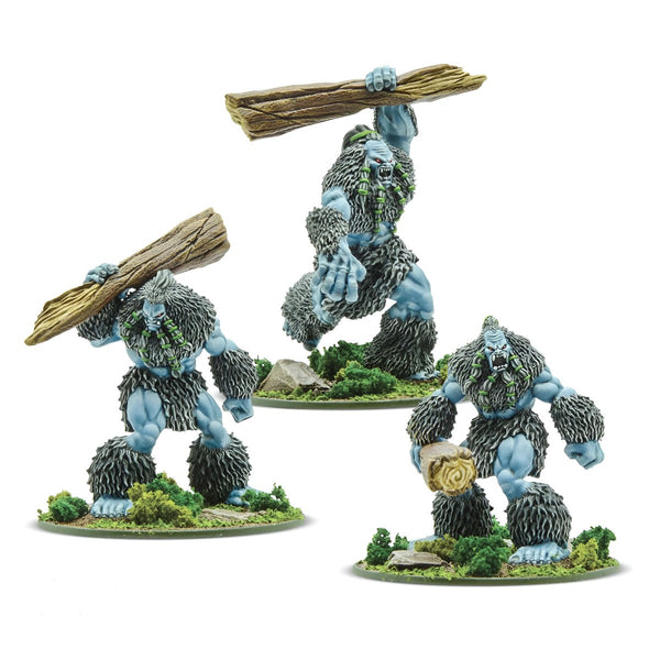 Mythic Earth Tribal Nations Sasquatch 3 Large Resin Miniature Figures Set MSMA20