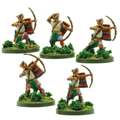 Mythic Earth Antisuyu Archers Inca 5 Metal Miniatures Figures Set MSMA11