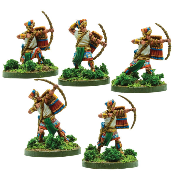 Mythic Earth Antisuyu Archers Inca 5 Metal Miniatures Figures Set MSMA11