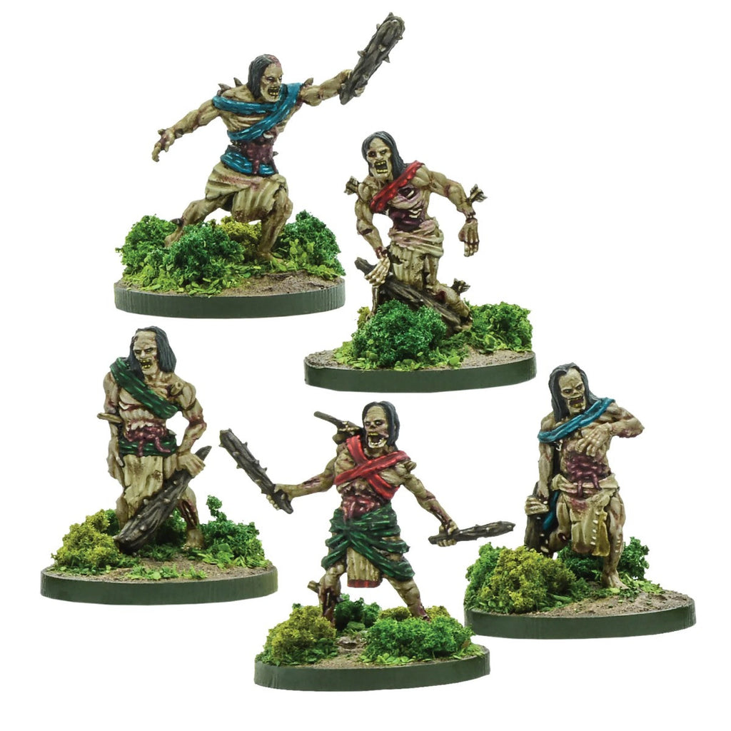 Mythic Earth Tlalocan Bound Dead Aztec 5 Metal Figures Set MSMA25