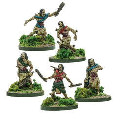 Mythic Earth Tlalocan Bound Dead Aztec 5 Metal Figures Set MSMA25