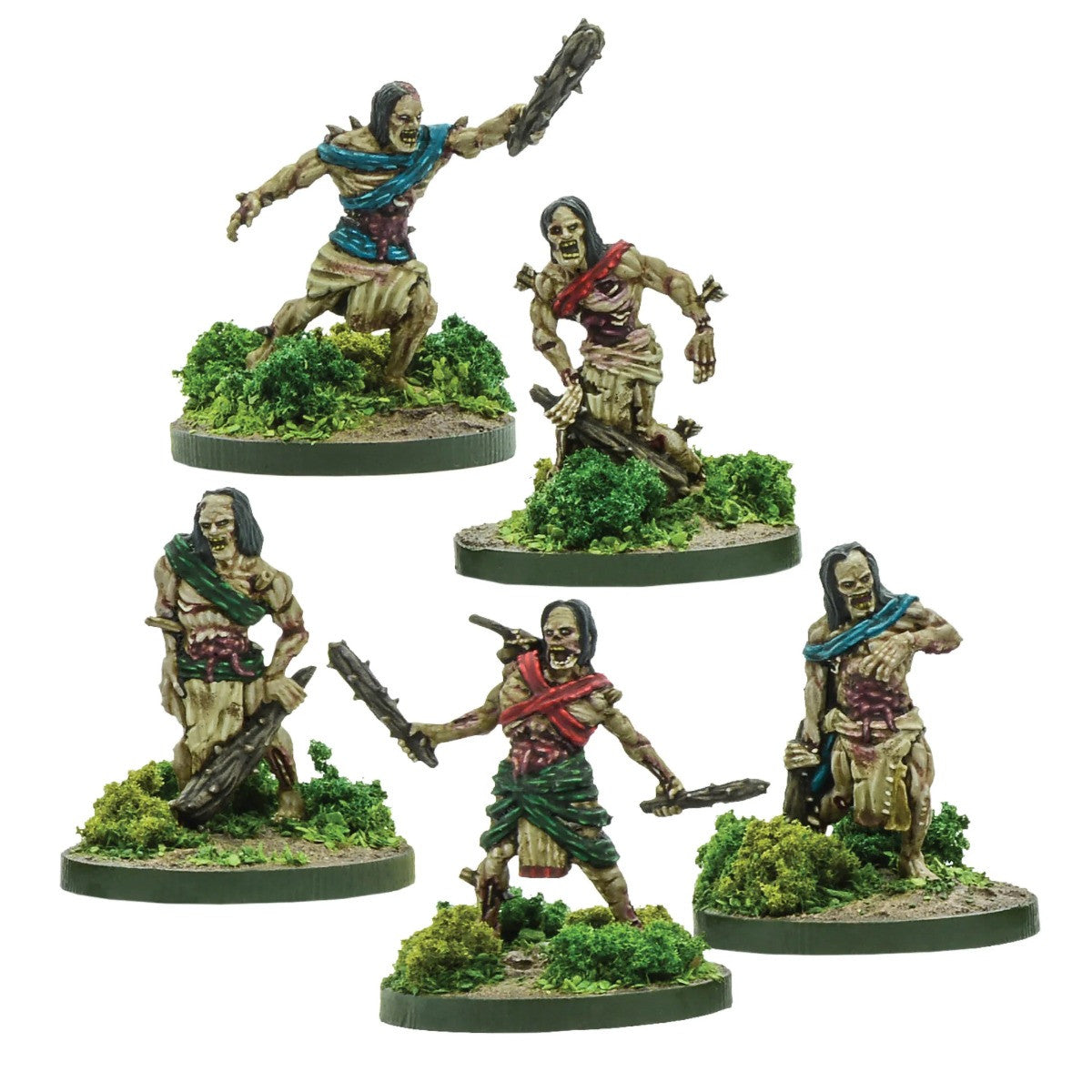 Mythic Earth Tlalocan Bound Dead Aztec 5 Metal Figures Set MSMA25