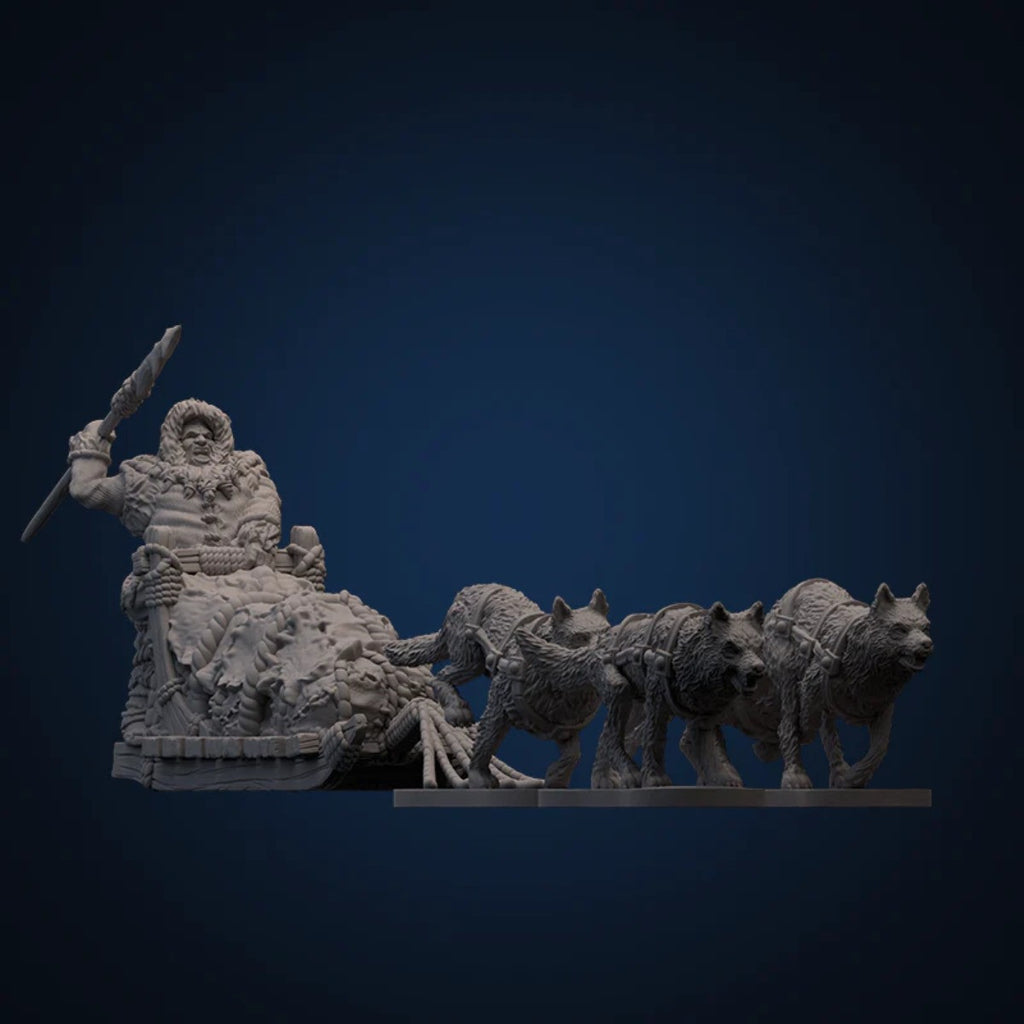 Mythic Earth Qimmiq Qamutiik Inuit 1X Resin Miniatures And 5X Metal Miniatures MSMA55