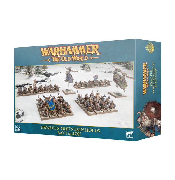 Games Workshop Warhammer The Old World Battalion Dwarfen Mountain Holds Plastic Box 10-05
