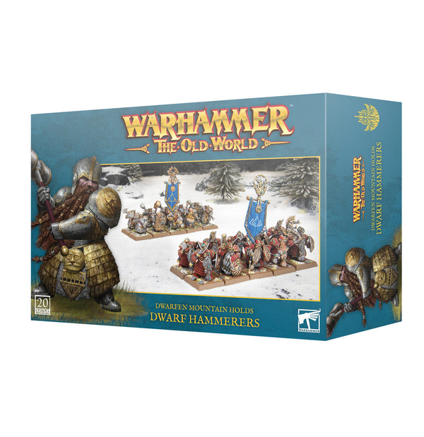 Games Workshop Warhammer The Old World Dwarfen Mountain Holds Dwarf Hammerers Plastic Box 10-10