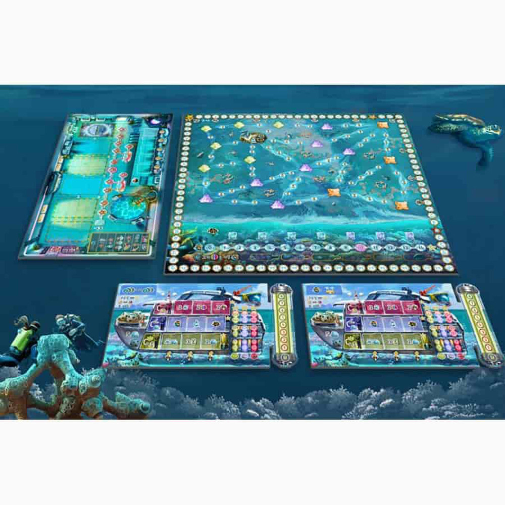 Board and Dice Reef Project Board Game Strategic Ocean Conservation Game with Immersive Gameplay BND0086