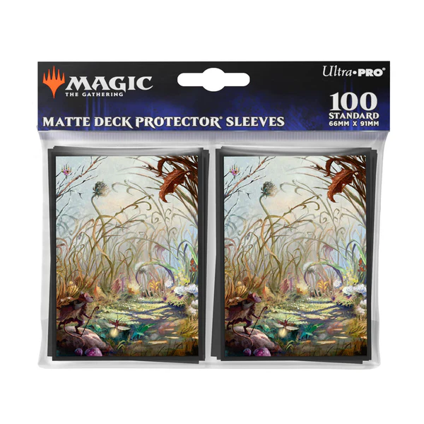 Ultra Pro Magic The Gathering Bloomburrow 100Ct Deck Protector Sleeves Season Lands Plains Summer White UPI-38514