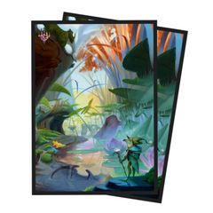 Ultra Pro Magic The Gathering Bloomburrow 100Ct Deck Protector Sleeves Season Lands Island Summer Blue UPI-38515