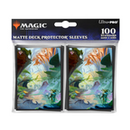 Ultra Pro Magic The Gathering Bloomburrow 100Ct Deck Protector Sleeves Season Lands Island Summer Blue UPI-38515