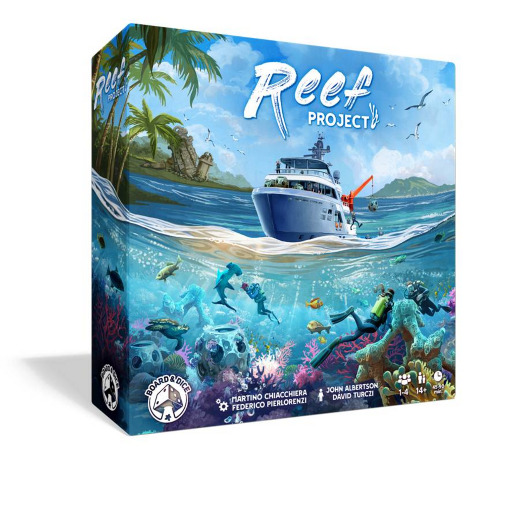Board and Dice Reef Project Board Game Strategic Ocean Conservation Game with Immersive Gameplay BND0086