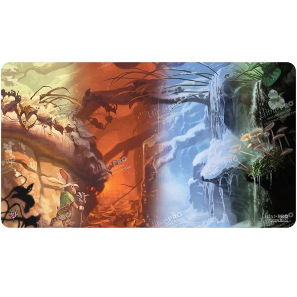Ultra Pro Magic The Gathering Bloomburrow Season Lands Forest Four Seasons Standard Gaming Playmat Green UPI-38553