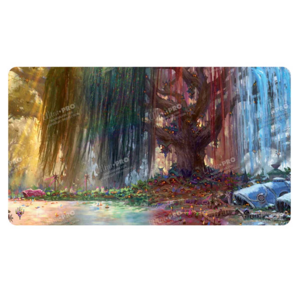 Ultra Pro Magic The Gathering Bloomburrow AR Enhanced Season Lands Three Tree City Four Seasons Standard GamingPlaymat Multi UPI-38554