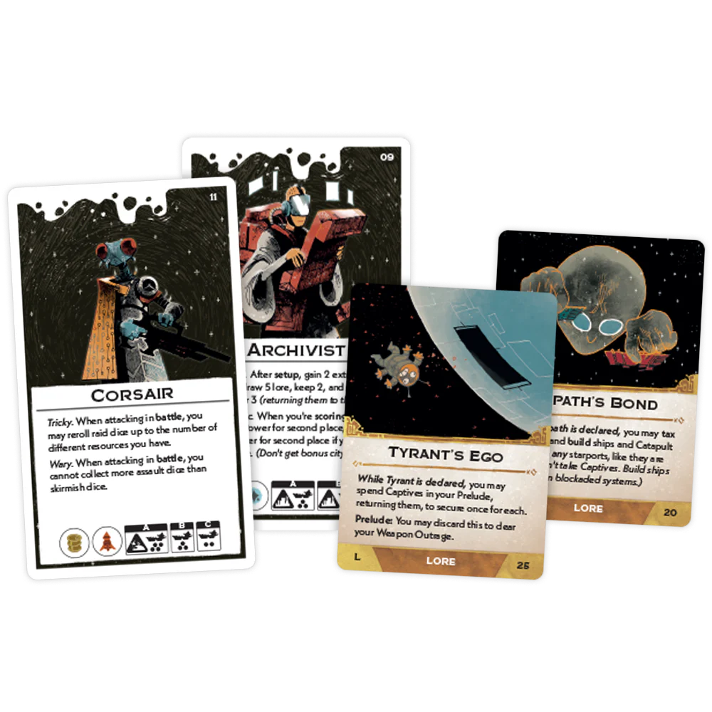 Arcs Leaders & Lore Pack Expand Your Strategy with 8 New Leaders and 14 Dynamic Lore Cards for Base and Campaign Games LED06003