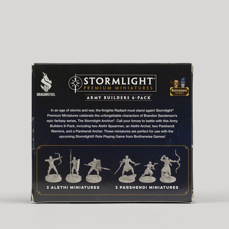 Cosmere RPG Stormlight Archive Army Builder Premium Miniatures 6 Pack BWG-AMYPM-6P