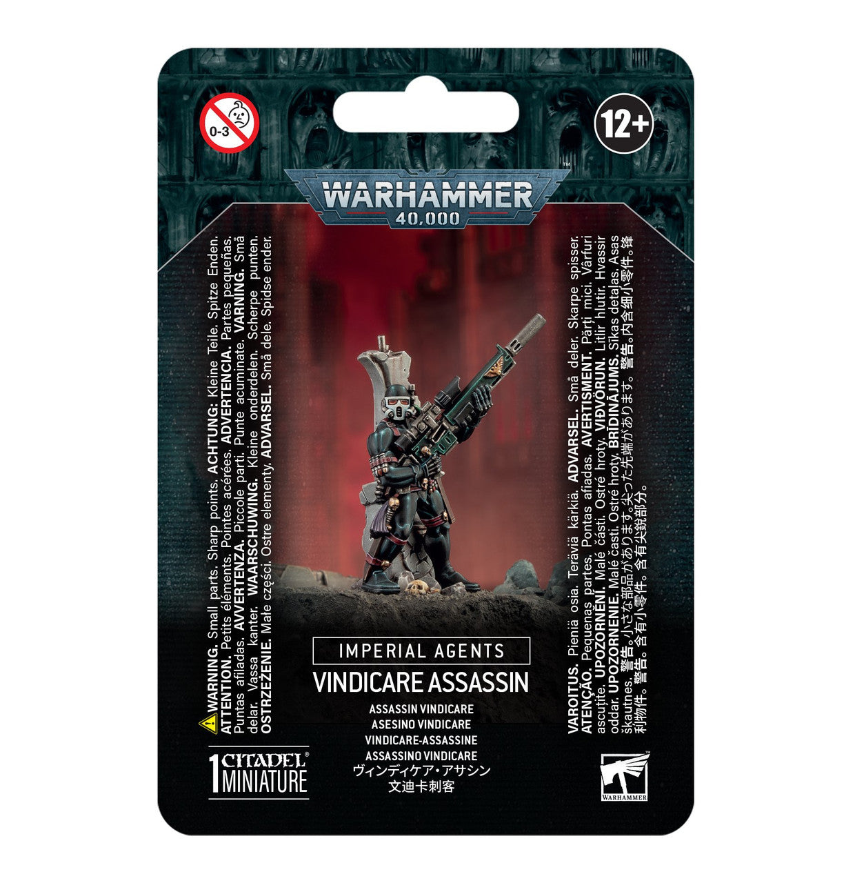 Games Workshop Warhammer 40K Imperial Agents Vindicare Assassin Plastic Clam 52-10