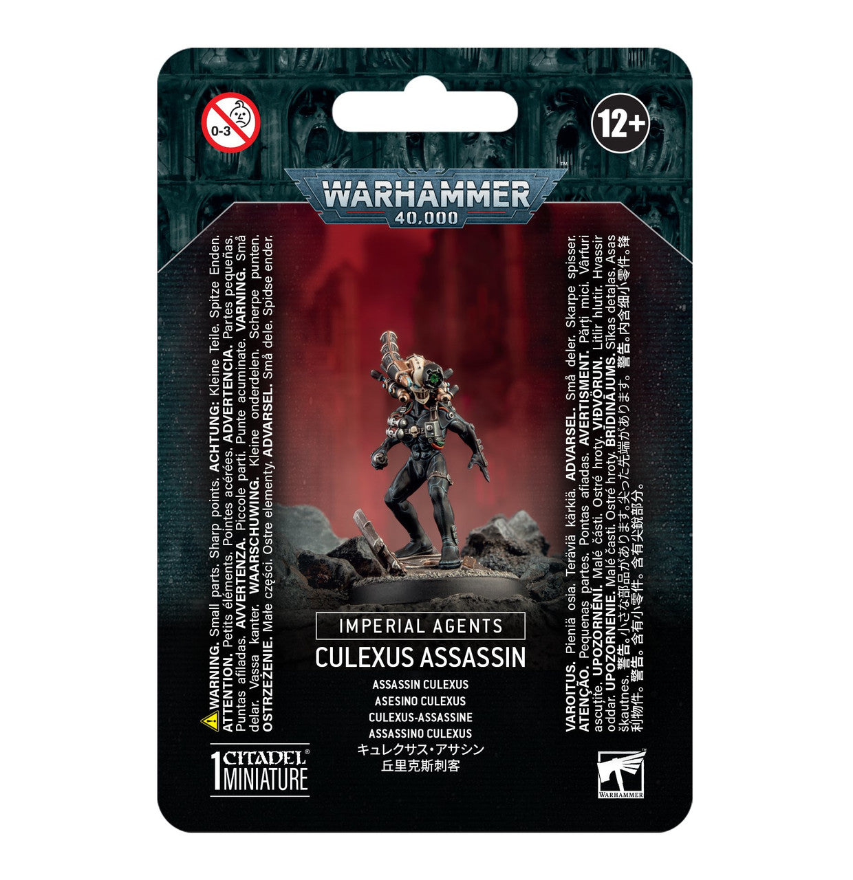 Games Workshop Warhammer 40K Imperial Agents Culexus Assassin Plastic Clam 2024 Edition 52-11