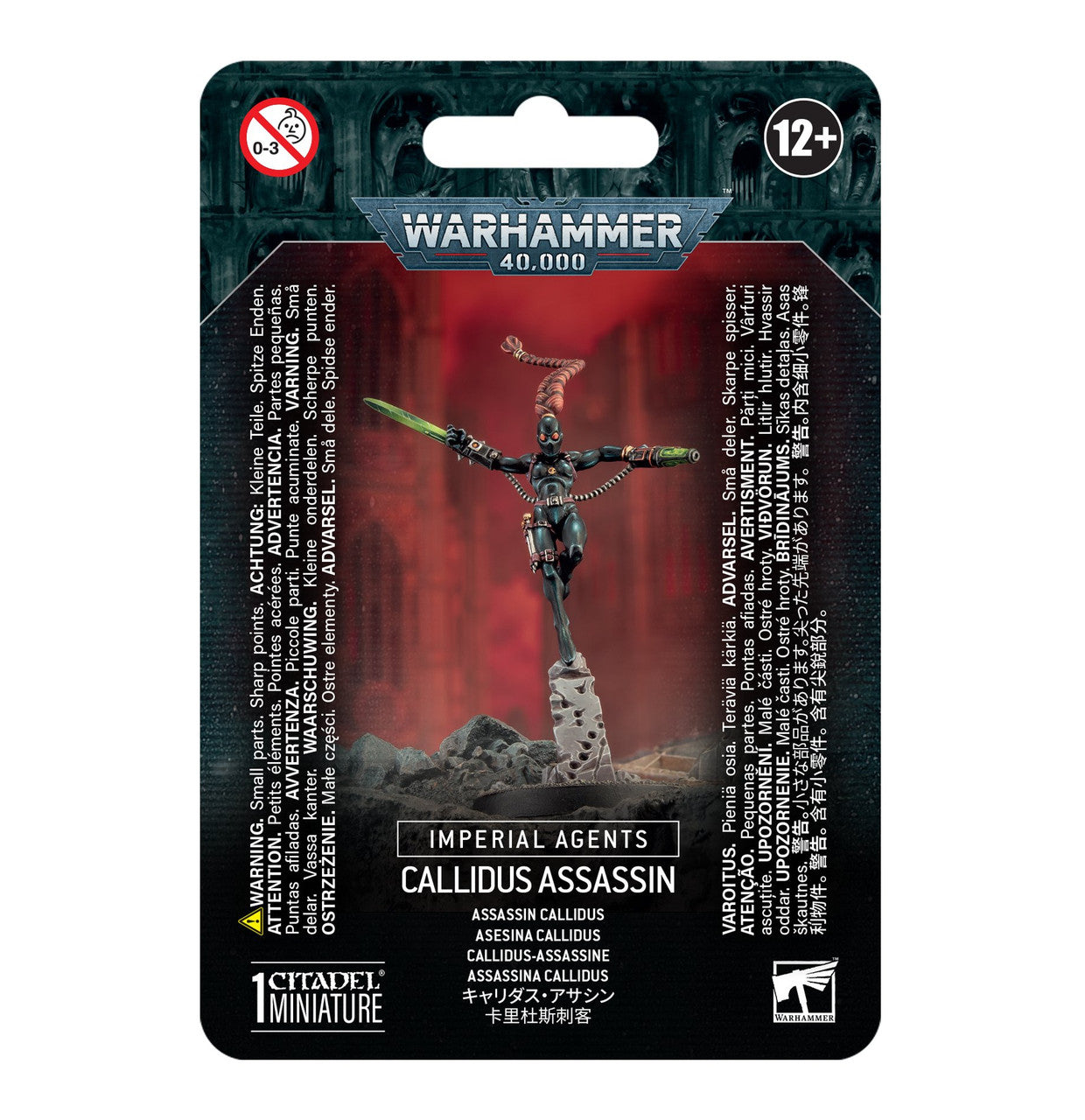 Games Workshop Warhammer 40K Imperial Agents Callidus Assassin Plastic Clam 52-12