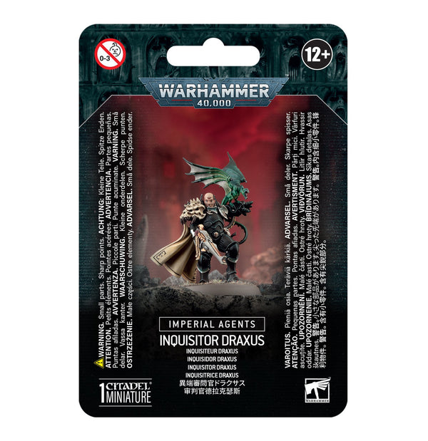 Games Workshop Warhammer 40K Imperial Agents Inquisitor Draxus Plastic Clam 52-42