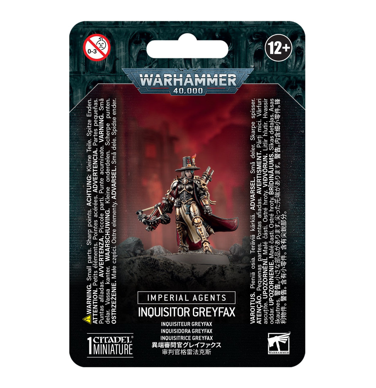 Games Workshop Warhammer 40K Imperial Agents Inquisitor Greyfax Plastic Clam 52-45