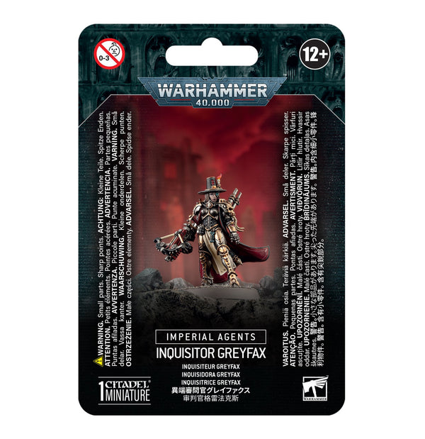 Games Workshop Warhammer 40K Imperial Agents Inquisitor Greyfax Plastic Clam 52-45