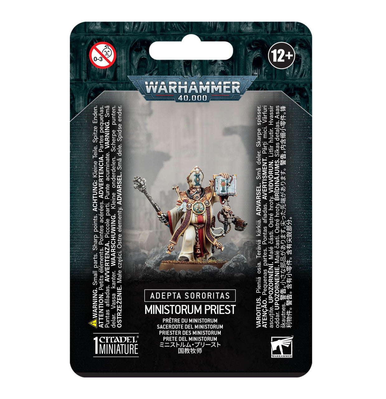 Games Workshop Warhammer 40K Adepta Sororitas Ministorum Priest Plastic Clam 57-51