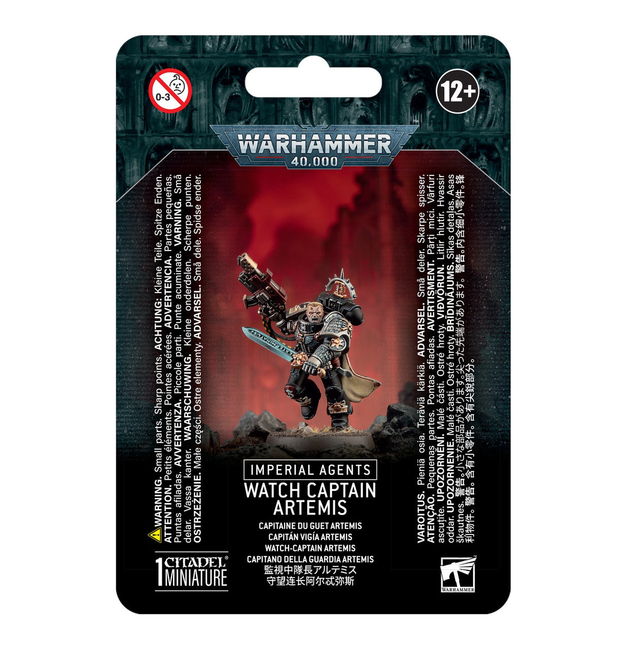 Games Workshop Warhammer 40K Imperial Agents Deathwatch Captain Artemis Plastic Clam 68-09