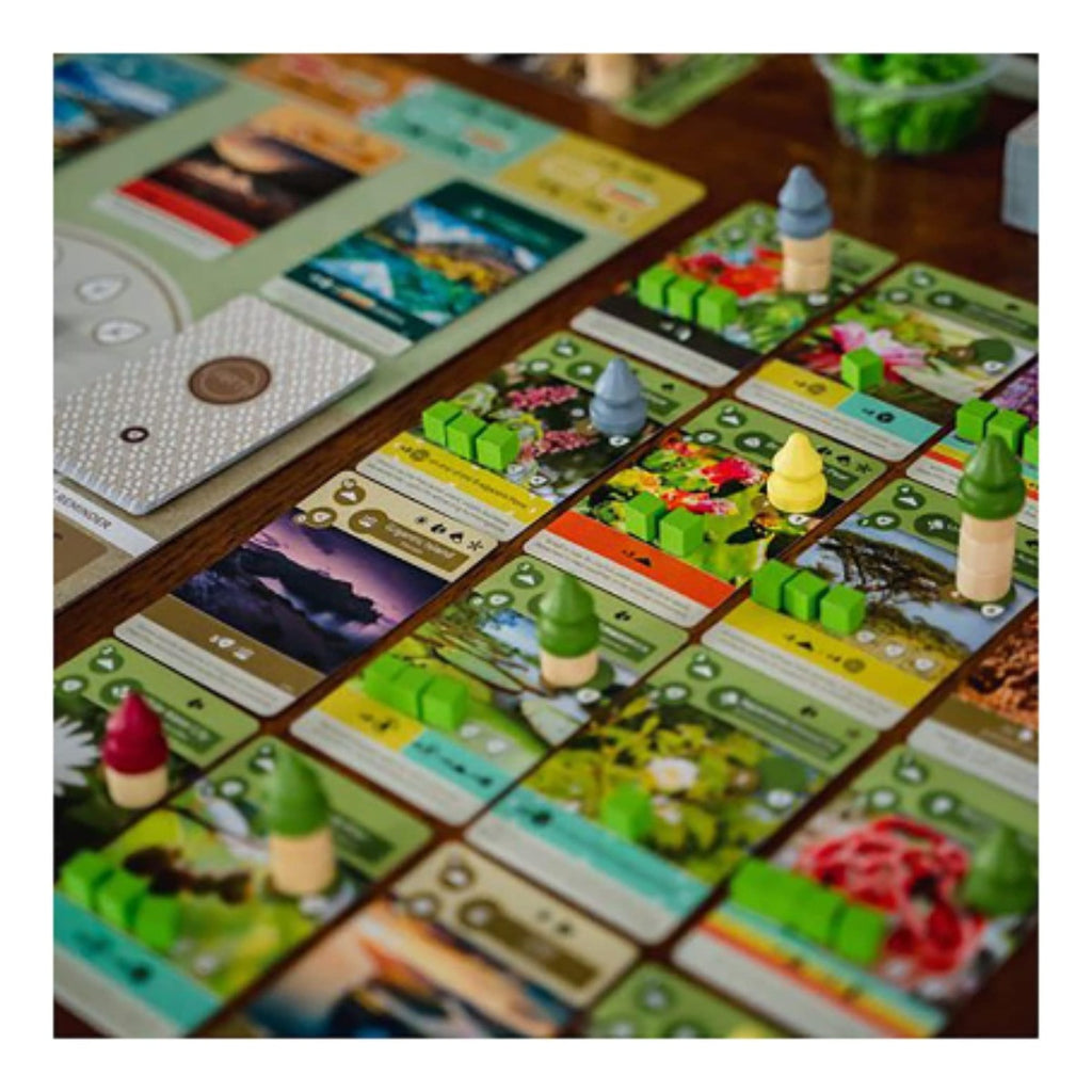 Earth Board Game Strategically Grow Ecosystem with Unique Flora Fauna and Terrains