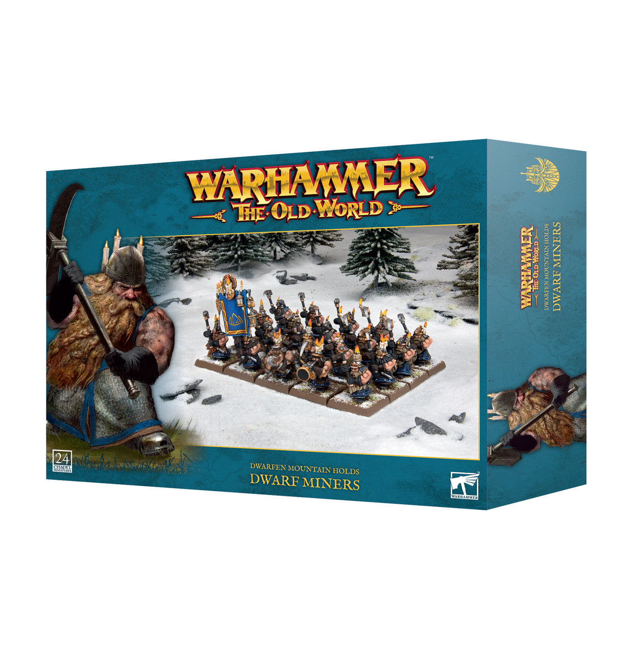 Games Workshop Warhammer The Old World Dwarfen Mountain Holds Dwarf Miners Plastic Box 10-12