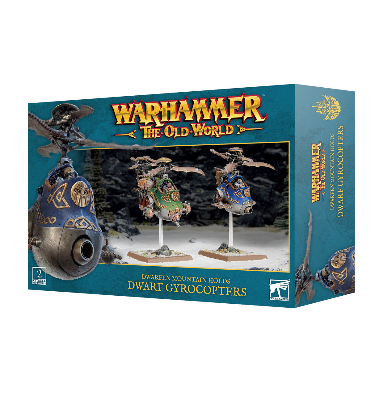 Games Workshop Warhammer The Old World Dwarfen Mountain Holds Gyrocopters and Gyrobombers Plastic Box 10-13