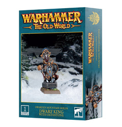 Games Workshop Warhammer The Old World Dwarfen Holds Dwarf King With Oathstone Plastic Box 10-16