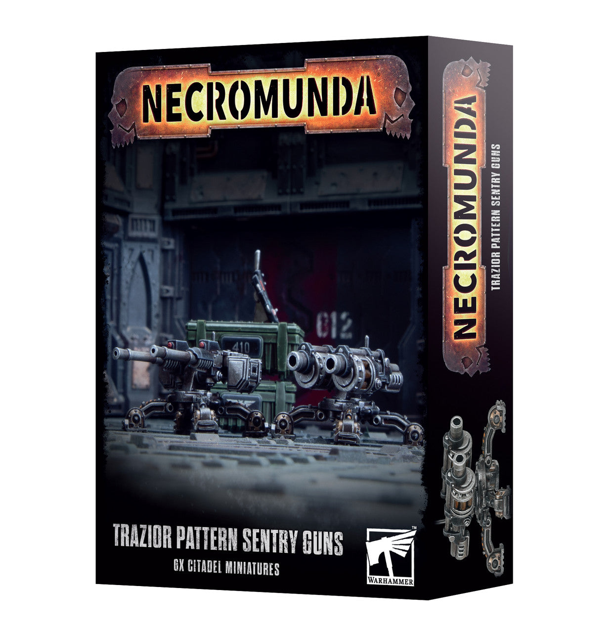 Games Workshop Warhammer 40K Necromunda Trazior Pattern Sentry Guns Plastic Box 301-35